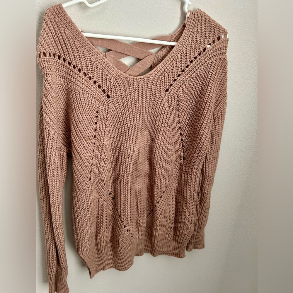 Women's Knit Sweater - Tan